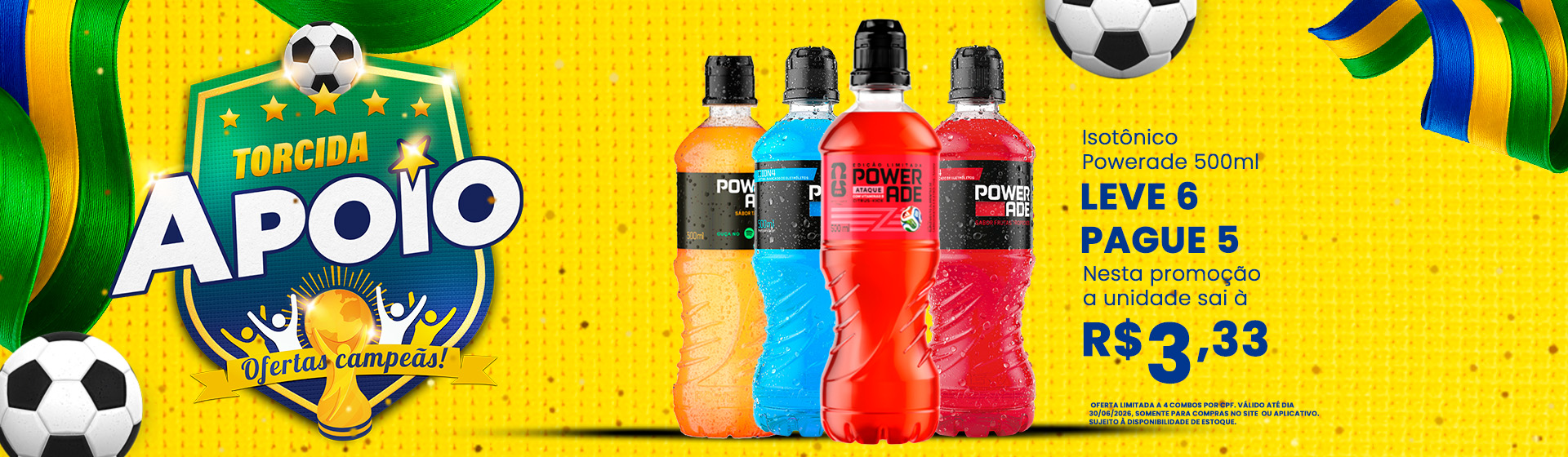 Powerade de 26 ate 30/06